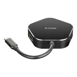 D-Link DUB-M420 Hub USB-C 4K HDMI USB 3.0 Thunderbolt 3 Charge 60W