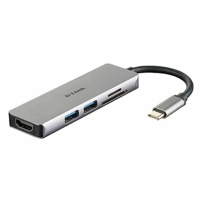 D-Link DUB-M530 Hub USB-C HDMI 4K et Lecteur de Cartes