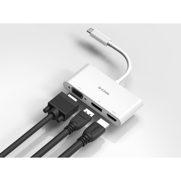 D-Link DUB-V310 Adaptateur Vidéo USB-C 3 Ports Blanc D-Link DUB-V310 Adaptateur Vidéo USB-C 3 Ports Blanc