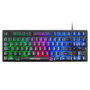 Clavier et Souris Gaming Mars Gaming MCPTKLES Noir Espagnol Qwerty