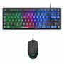 Clavier et Souris Gaming Mars Gaming MCPTKLES Noir Espagnol Qwerty