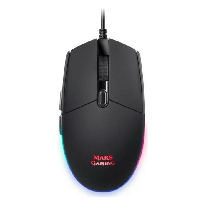 Clavier et Souris Gaming Mars Gaming MCPTKLES Noir Espagnol Qwerty