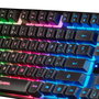 Clavier et Souris Gaming Mars Gaming MCPTKLES Noir Espagnol Qwerty