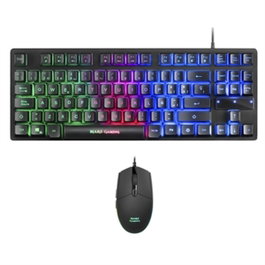 Mars Gaming MCPTKLES Kit clavier et souris RGB Noir Espagnol Qwerty