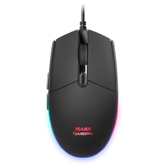 Clavier et Souris Gaming Mars Gaming MCPTKLES Noir Espagnol Qwerty