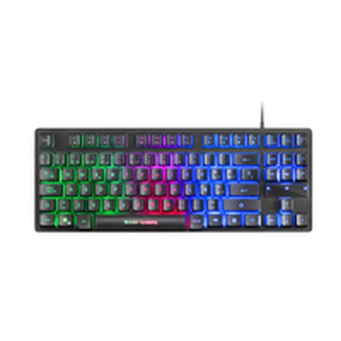 Clavier et Souris Gaming Mars Gaming MCPTKLES Noir Espagnol Qwerty