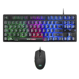 Mars Gaming MCPTKLES Combo Clavier + Souris Gaming H-Mech RGB TKL 3200 DPI Noir