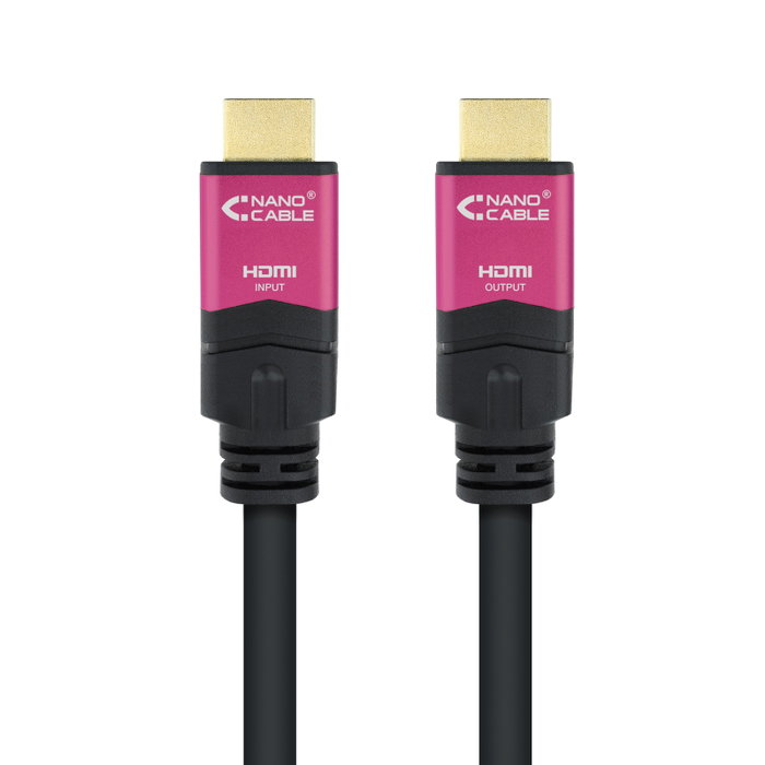 Nanocable Cable HDMI V2.0 4K@60Hz 18Gbps, 15 m, Noir