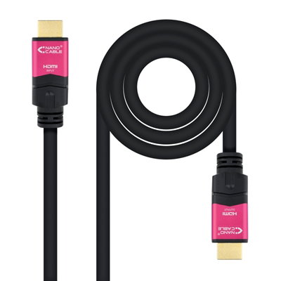 Nanocable Câble HDMI 2.0 4K 18 Gbps 25 mètres avec répéteur intégré, ARC, HDR, 3D Nanocable Câble HDMI 2.0 4K 18 Gbps 25 mètres avec répéteur intégré, ARC, HDR, 3D