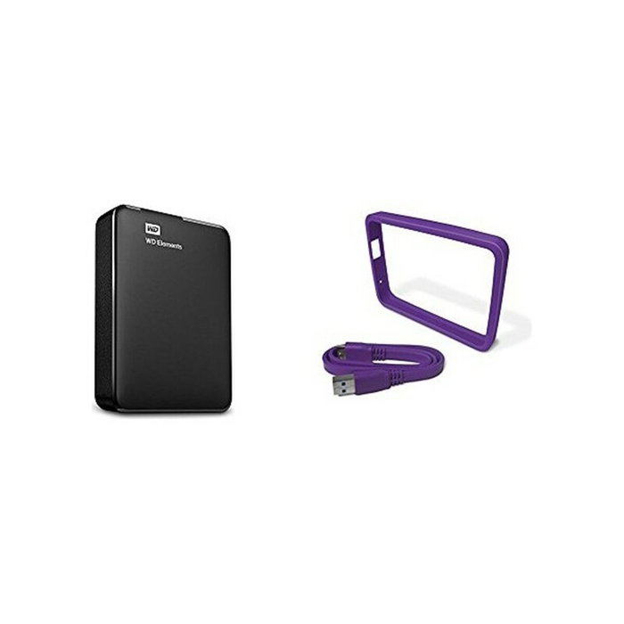 Disque Dur Externe Western Digital WD Elements Portable Noir 4 TB Disque Dur Externe Western Digital WD Elements Portable Noir 4 TB