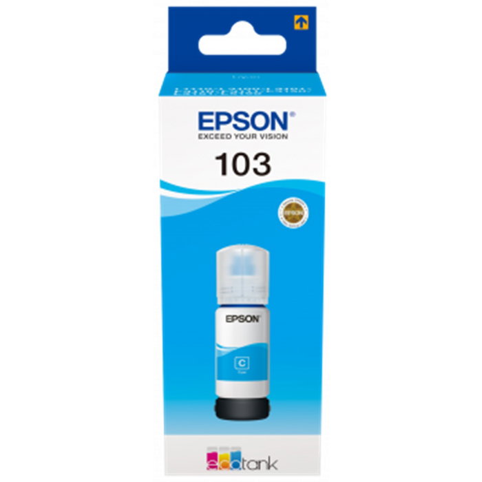 Epson Bouteille d'encre EcoTank 103 Cyan 70 ml Epson Bouteille d'encre EcoTank 103 Cyan 70 ml