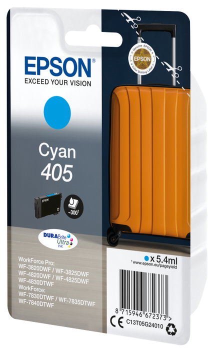 Epson Cartouche d'encre 405 Cyan C13T05G24010 DURABrite Ultra