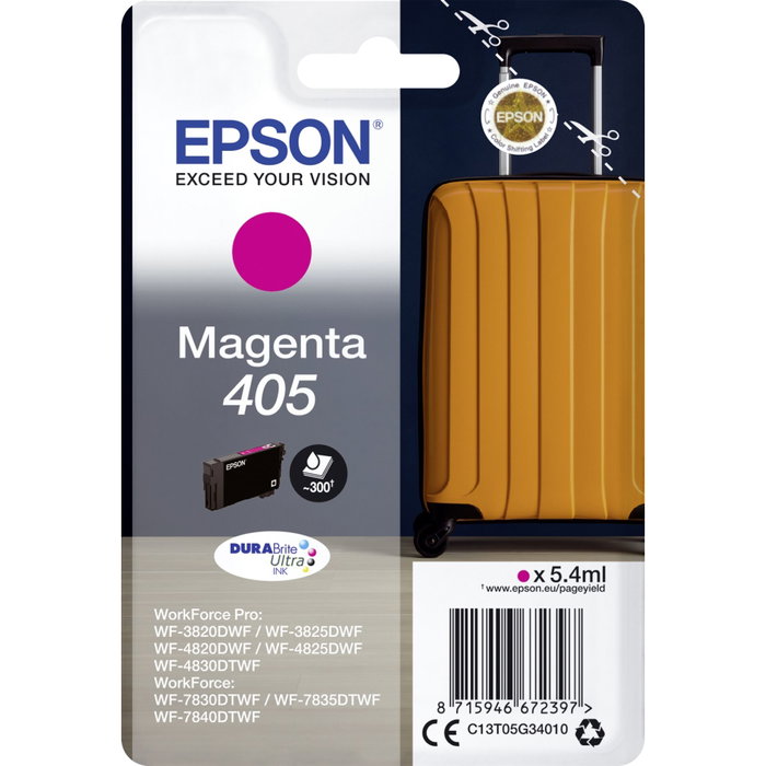 Epson Cartouche d'encre 405 DURABrite Ultra Magenta C13T05G34010 Epson Cartouche d'encre 405 DURABrite Ultra Magenta C13T05G34010
