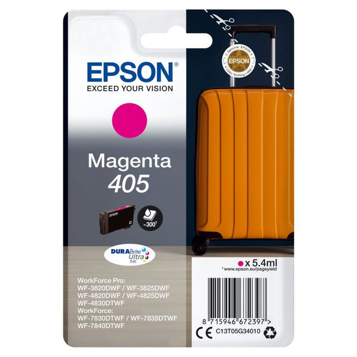 Epson Cartouche d'encre 405 DURABrite Ultra Magenta C13T05G34010 Epson Cartouche d'encre 405 DURABrite Ultra Magenta C13T05G34010