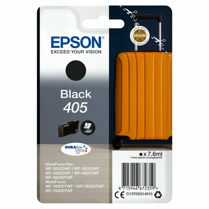 Epson Cartouche d'encre 405 Noire C13T05G14010 Standard Epson Cartouche d'encre 405 Noire C13T05G14010 Standard