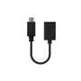 Nanocable 10.01.2400 Câble USB 2.0 USB-C Mâle vers USB-A Femelle 15cm Noir 3A OTG