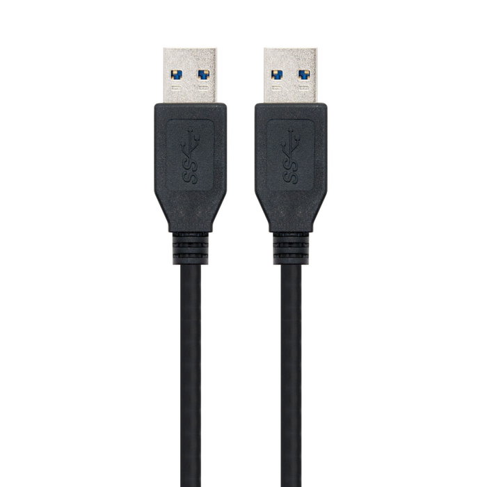 Nanocable 10.01.1001-BK Câble USB 3.0 Type A Mâle-Mâle Noir 1 m