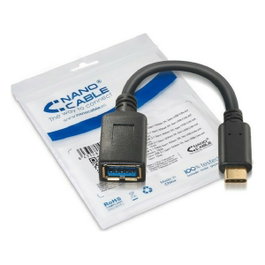 NANOCABLE Câble USB 3.1 USB-C mâle vers USB-A femelle 15cm