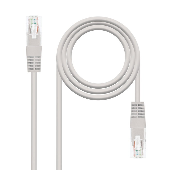 Nanocable Câble réseau RJ45 UTP Cat.6 gris 15 mètres Latiguillo Nanocable Câble réseau RJ45 UTP Cat.6 gris 15 mètres Latiguillo