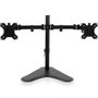 Ewent EW1536 Support double moniteur bureau 13-32 pouces VESA 75x100 ajustable inclinaison rotation noir