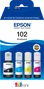 Epson Multipack d'encre EcoTank 102 (C13T03R640) - Noir, Cyan, Magenta, Jaune