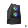 Mars Gaming MCZ Premium Boîtier PC Micro-ATX avec 2 ventilateurs RGB, USB 3.0, fenêtre acrylique, noir