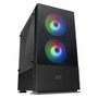 Mars Gaming MCZ Premium Boîtier PC Micro-ATX avec 2 ventilateurs RGB, USB 3.0, fenêtre acrylique, noir