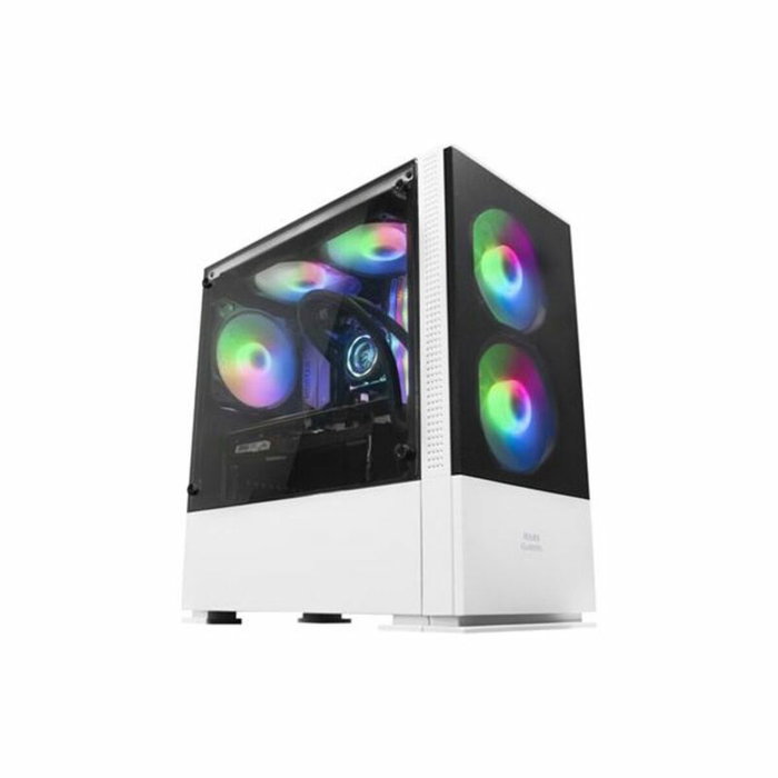 Mars Gaming MCZ Premium Boîtier PC Micro-ATX avec 2 ventilateurs RGB, USB 3.0, fenêtre acrylique, noir