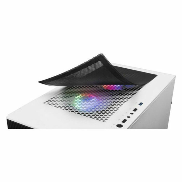 Mars Gaming MCZ Premium Boîtier PC Micro-ATX avec 2 ventilateurs RGB, USB 3.0, fenêtre acrylique, noir
