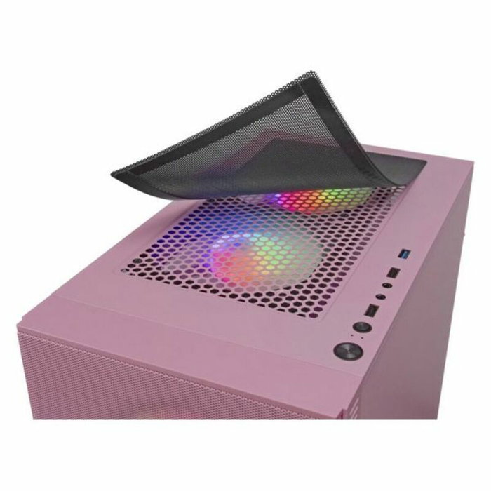 Mars Gaming MCZ Premium Boîtier PC Micro-ATX avec 2 ventilateurs RGB, USB 3.0, fenêtre acrylique, noir