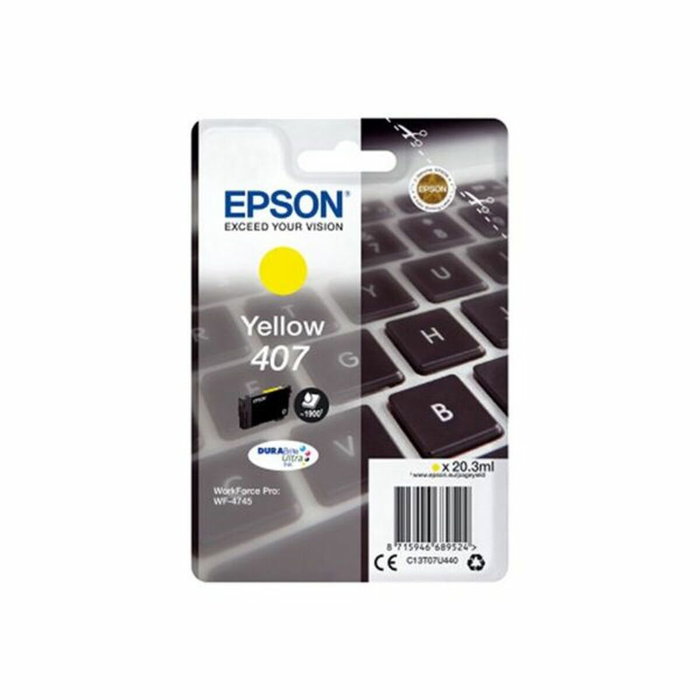 Epson Cartouche d'encre 407 Jaune XL C13T07U440 Epson Cartouche d'encre 407 Jaune XL C13T07U440