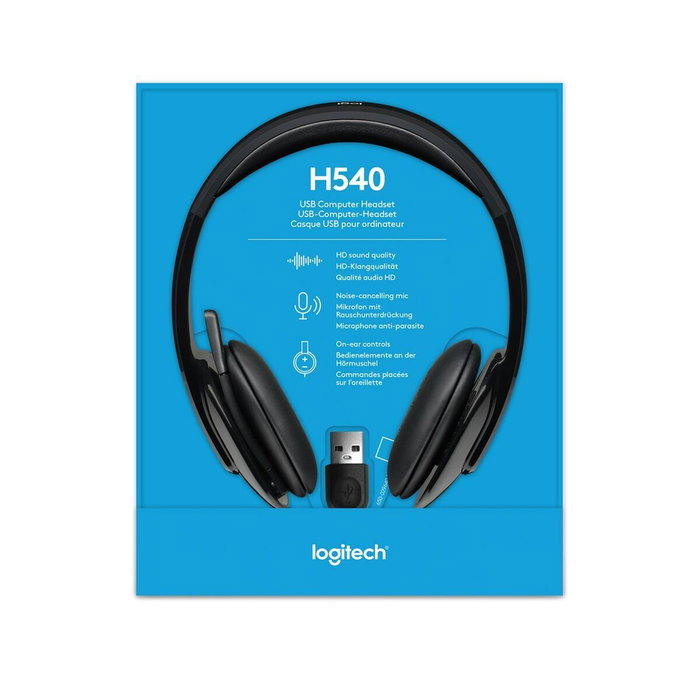 Casque avec Microphone Gaming Logitech H540 Blanc Noir