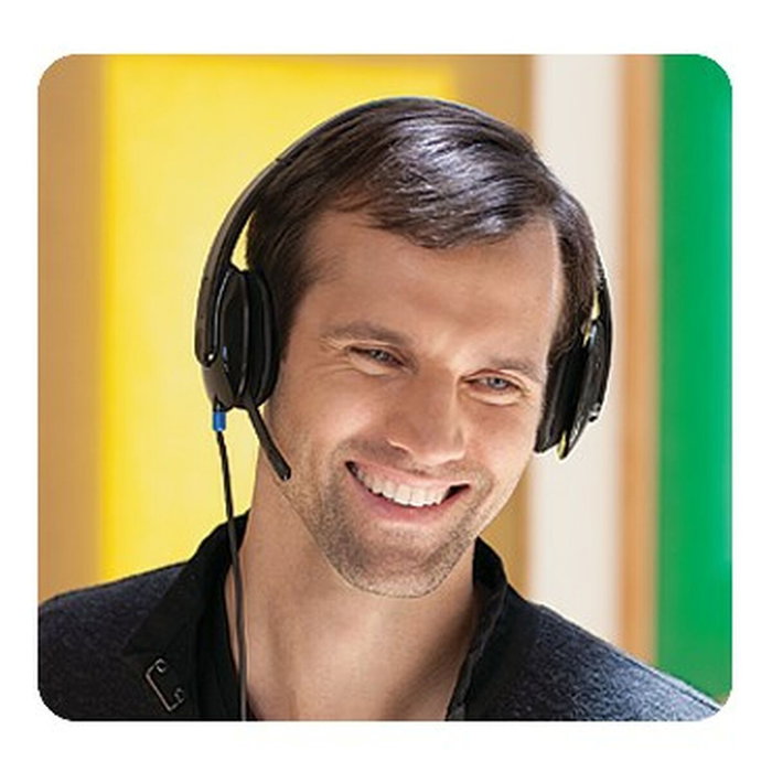 Casque avec Microphone Gaming Logitech H540 Blanc Noir