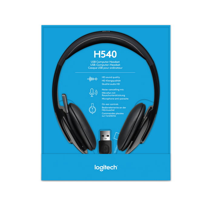 Casque avec Microphone Gaming Logitech H540 Blanc Noir