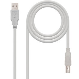 Nanocable Câble USB 2.0 Imprimante Type A/M vers B/M 1.8 mètres Beige