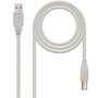 Nanocable Câble USB 2.0 Imprimante Type A/M vers B/M 1.8 mètres Beige