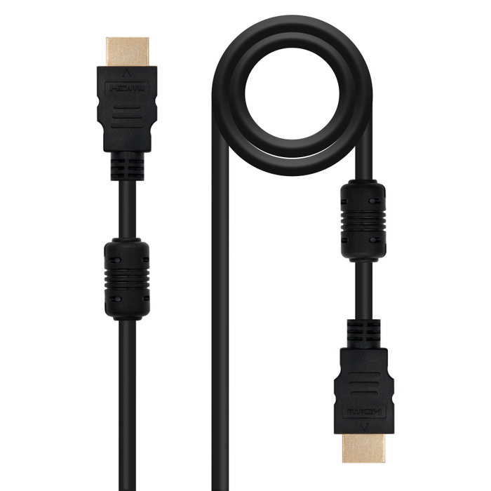 Nanocable Câble HDMI Haute Vitesse 10 m - Version 1.4 avec Ethernet, 4K, 3D, Audio Retour, Noir Nanocable Câble HDMI Haute Vitesse 10 m - Version 1.4 avec Ethernet, 4K, 3D, Audio Retour, Noir