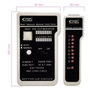 NANOCABLE Testeur de Câbles Professionnel RJ11/RJ12/RJ45 et Coaxial 10.31.0303