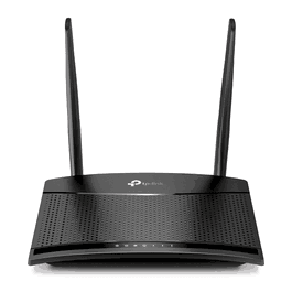 TP-LINK Routeur 4G TL-MR100, Modem WiFi Mobile, 300 Mbps, 2 Prises SIM, Noir