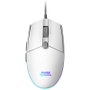 Mars Gaming MMG Souris Optique USB 3200 DPI RGB Flow Blanc