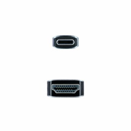 Nanocable Cable Convertisseur USB-C vers HDMI 1.8 mètre 4K HDR Noir - Réf: NC-CONV-USBC-HDMI