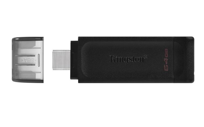 Kingston DataTraveler 70 - Clé USB 3.2 Gen 1 Type-C - 64 Go - Stockage portable haute vitesse pour ordinateurs, tablettes et téléphones Kingston DataTraveler 70 - Clé USB 3.2 Gen 1 Type-C - 64 Go - Stockage portable haute vitesse pour ordinateurs, tablettes et téléphones