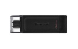 Kingston DataTraveler 70 - Clé USB 3.2 Gen 1 Type-C - 64 Go - Stockage portable haute vitesse pour ordinateurs, tablettes et téléphones