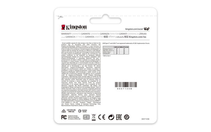 Kingston DataTraveler 70 - Clé USB 3.2 Gen 1 Type-C - 64 Go - Stockage portable haute vitesse pour ordinateurs, tablettes et téléphones Kingston DataTraveler 70 - Clé USB 3.2 Gen 1 Type-C - 64 Go - Stockage portable haute vitesse pour ordinateurs, tablettes et téléphones
