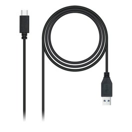 Nanocable USB 3.1 Gen2 10 Gbps Câble USB-C vers USB-A 0.5 m Noir