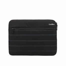 Coolbox Housse de Transport pour Ordinateur Portable 11.6 Pouces - Sacoche Coolbox COO-BAG11-0N avec 1 Poche Avant - Noir