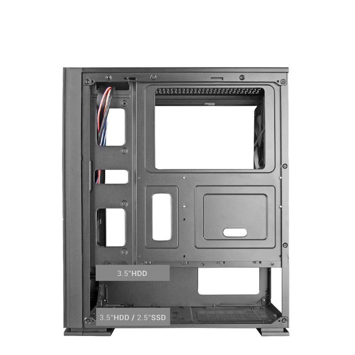 Mars Gaming Tacens IMPERATOR2 ATX MESH ALU FINISH - Boîtier Semi-Tour PC ATX/Micro-ATX/Mini-ITX, Mesh, USB 3.0, Noir, 378x428x193mm