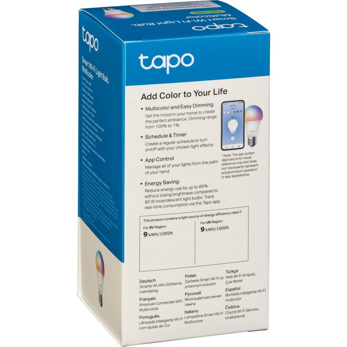 Tapo L530E Ampoule Intelligente Multicolore E27