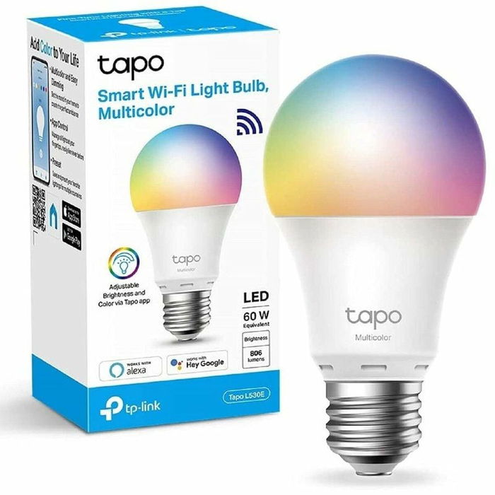 Ampoule à Puce LED TP-Link Tapo L530E Wifi 8,7 W E27 60 W 2500K - 6500K Wi-Fi LED