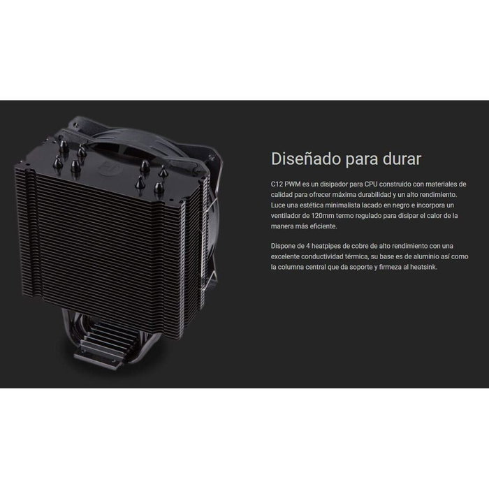 Ventilateur et dissipateur de chaleur Hiditec C12 PWM